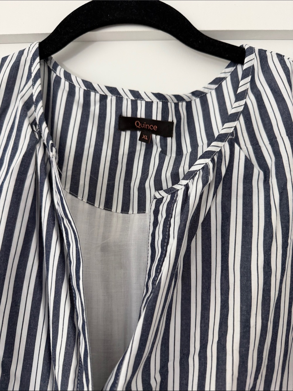 Quince 100% Organic Cotton Poplin Tiered Maxi Dress size XL - Picture 2 of 3